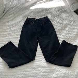 Black Abercrombie Dad High Rise Jeans